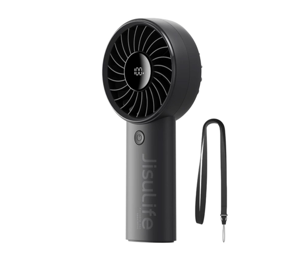 Jisulife Mini wentylator Handheld Fan Life4 3600mAh USB czarny - 1352357 - zdjęcie 2